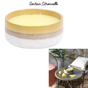 BOUGIE PARFUMEE CERAMIQUE CITRONNELLE M12