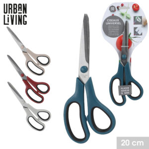 CISEAUX UNIVERSEL 20CM 4 COULEURS MINERAL/CITADEL/RUBY WINE/DUNE