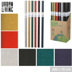 PAPIER CADEAU KRAFT 6 COULEURS "UNI" 200X70CM