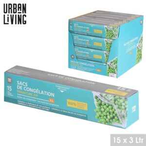 "LES INDISPENSABLES" SAC CONGELATION X15 AVEC FERMETURE FACILE