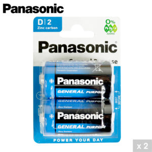 PANASONIC - PILES SALINE R20 X2