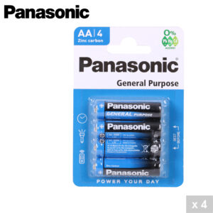 PANASONIC - PILES SALINE R06 X4