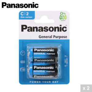 PANASONIC - PILES SALINE R14 X2