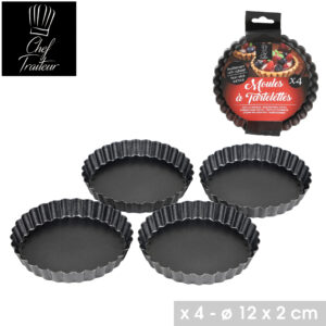 MOULE A TARTELETTE X4 PCS D12XH2CM