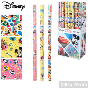PAPIER CADEAU LICENCE "MICKEY & MINNIE" 200X70CM