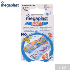 PANSEMENTS POUR ENFANTS DECOR OCEAN TAILLE MOYENNE X20PCS