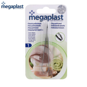 PINCE A EPILER PROFESSIONNELLE EN INOX POINTE OBLIQUE