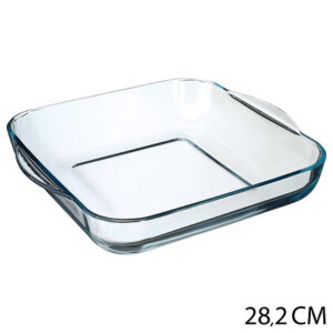 PLAT CARRE EN VERRE 29X29