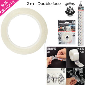 RUBAN ADHESIF DOUBLE FACE 2M M24