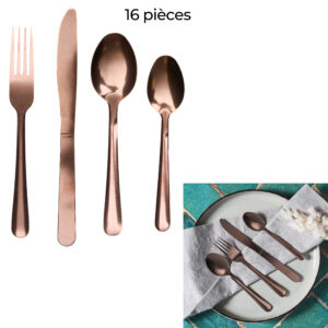 MENAGERE 16PCS CUIVRE HARMONY M6