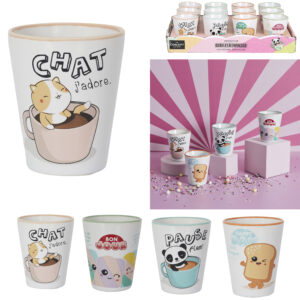 GOBELET EXPRESSO CERAMIQUE KAWAII 7CL M24