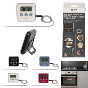 THERMOMETRE A SONDE ET MINUTEUR M12