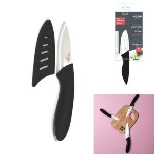 COUTEAU CERAMIQUE 7.5CM MANCHE SOFT AVEC ETUI M36