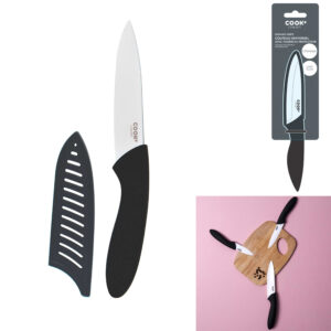 COUTEAU CERAMIQUE 10CM MANCHE SOFT AVEC ETUI M18