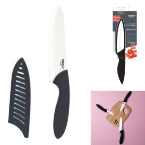 COUTEAU CERAMIQUE 12.5CM MANCHE SOFT AVEC ETUI M24