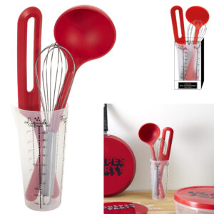 SET 3 USTENSILES AVEC VERRE DOSEUR M24