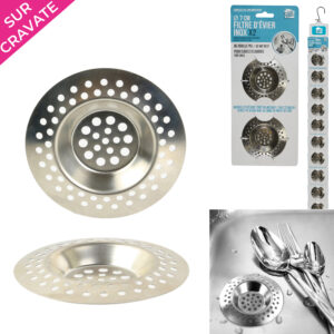 FILTRE EVIER ET LAVABO INOX X2 M24