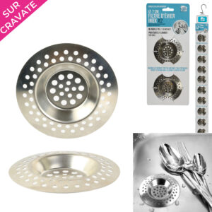 FILTRE EVIER ET LAVABO INOX X2 M24