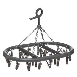 SECHOIR OVALE AVEC 24 PINCES A LINGES PLASTIQUE