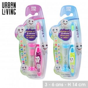 BROSSE A DENTS ENFANT AVEC SABLIER