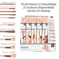 PINCEAU DE MAQUILLAGE EN DISPLAY