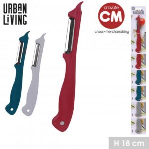 COUTEAU EPLUCHEUR H18CM 3 COULEURS ASSORTIES