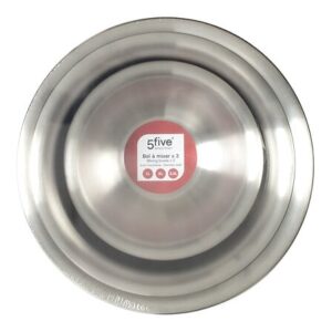 LOT DE 3 SALADIERS INOX