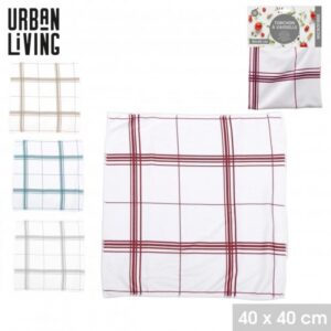 TORCHON MICROFIBRE 40X40CM 100% POLYESTER 4 COULEURS ASSORTIES