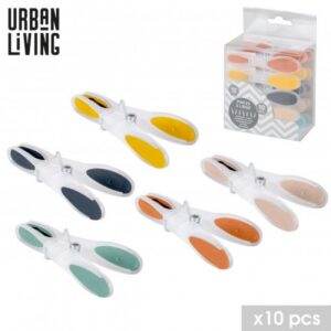 PINCE A LINGE PLASTIQUE X10PCS 5 COULEURS ASSORTIES