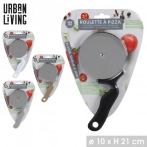 ROULETTE A PIZZA D10XH21CM 4 COULEURS ASSORTIES NOIR/GRIS/BLANC/BEIGE
