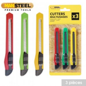 CUTTERS X3PCS 3 COULEURS ASSORTIES