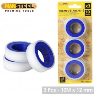 RUBAN D'ETANCHEITE X3PCS 12MMX10MTR