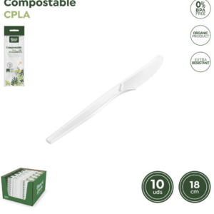 COUTEAU EN PLASTIQUE JETABLE X10