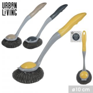 BROSSE A RECURER AVEC MANCHE 3 COULEURS MIDNIGHTBLUE/DUNE/YELLOWMUSTARD