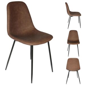 CHAISE PU AMBER MARRON