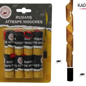 RUBANS ATTRAPE MOUCHES X8