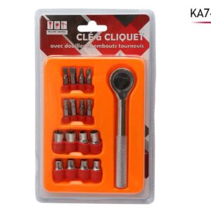 CLES A CLIQUET 17PCS 12X2.5CM