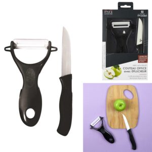 COUTEAU CERAMIQUE 7.5CM AVEC EPLUCHEUR