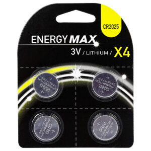 LOT DE 4 PILES BOUTONS CR2025