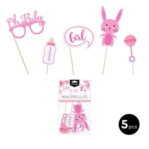 Set d’accessoires pour photobooth Baby Shower Fille