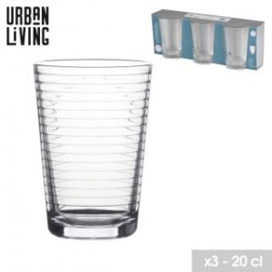 URBAN LIVING "LONDON" GOBELET X3 20CL
