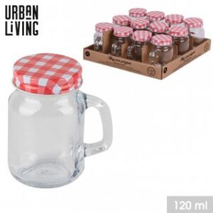 CONSERVATION VICHY MUG EN VERRE AVEC POIGNEE ET BOUCHON A VISSER 120ML