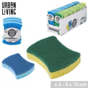 LES DISPLAY EPONGE ANTI RAYURE MULTICOLORE X3PCS