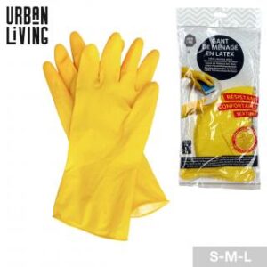 GANT DE MENAGE EN LATEX 3 TAILLES ASSORTIES S/M/L
