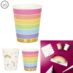 VERRE EN CARTON LICORNE X6 M24
