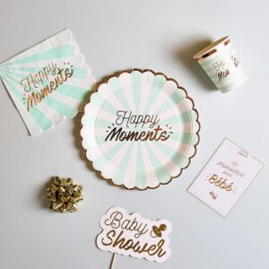 VERRE EN CARTON EVJF ET BABY SHOWER X6 M24