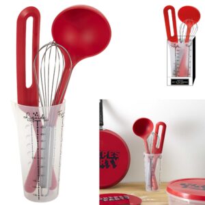 SET 3 USTENSILES AVEC VERRE DOSEUR M24